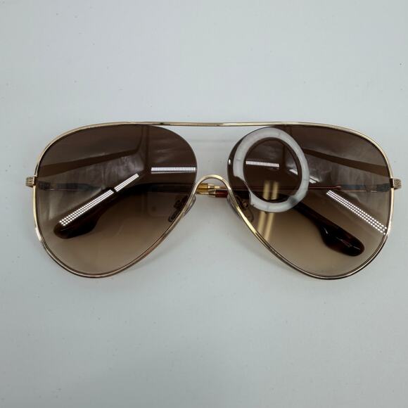 Victoria Beckham VB133S 703 Gold Brown Gradient Oversize Made in Italy 61-12-140 main image 10
